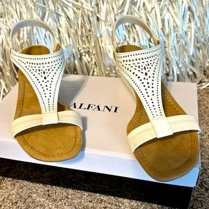 ALFANI 9.5 White Sandals